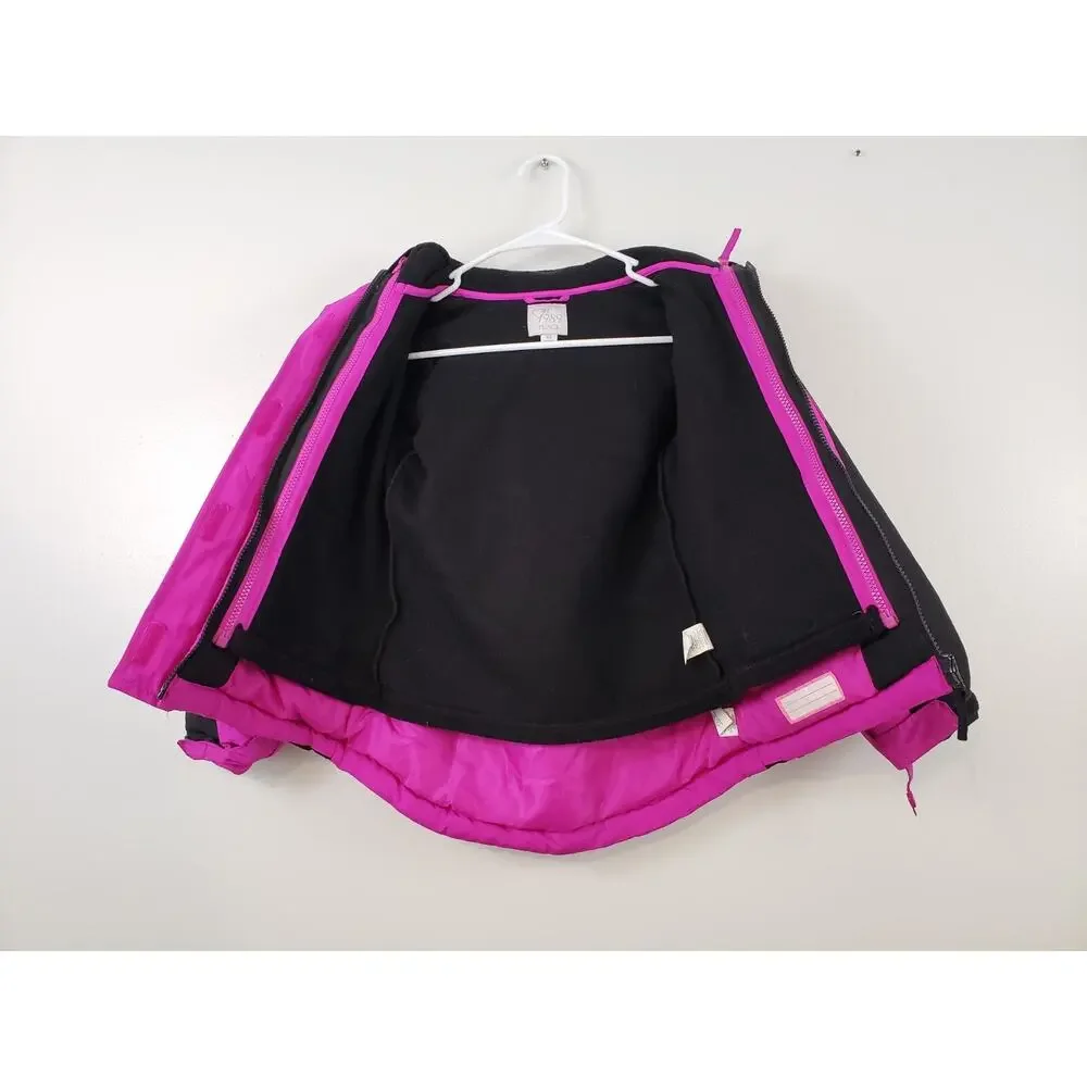 The Children’s Place Girls Jacket Size S 5/6 Hooded Windbreaker Fleece Liner